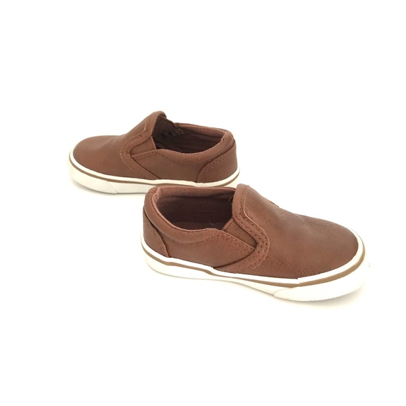 Circo Brown Leather Slip Ons - Picture 2 of 7